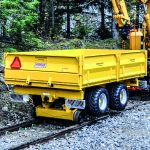 Road Rail Trailer on the rail